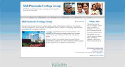 Desktop Screenshot of midpeninsulaurology.com